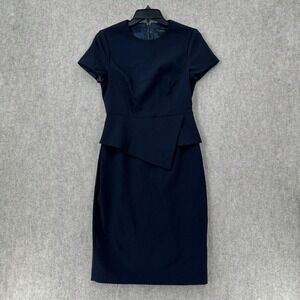open lace back dress Asymmetrical Twist Peplum Boucle Dress Black  Roland Mouret